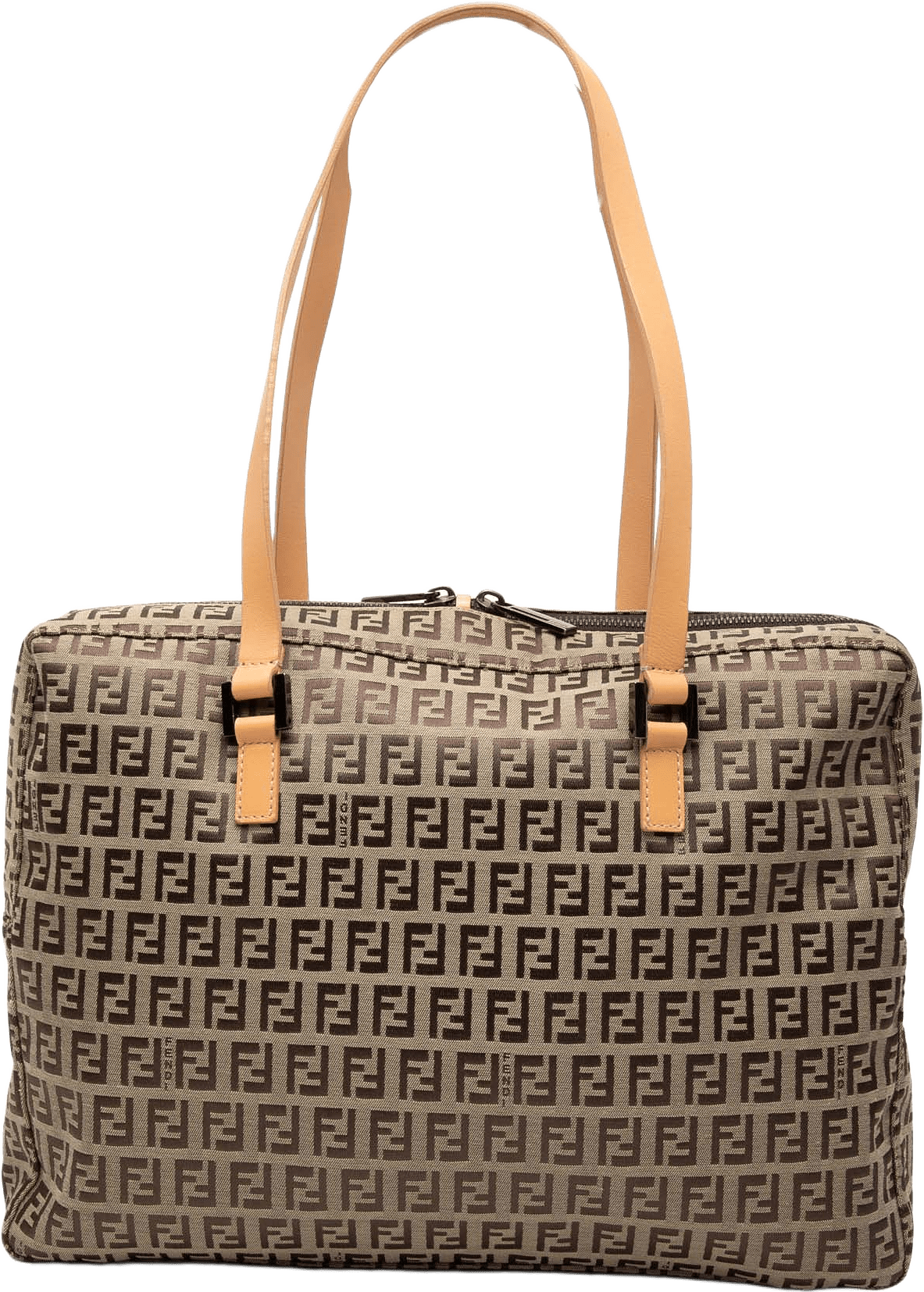 Fendi Zucchino Canvas Tote, från Luxclusif, i färgen beige.