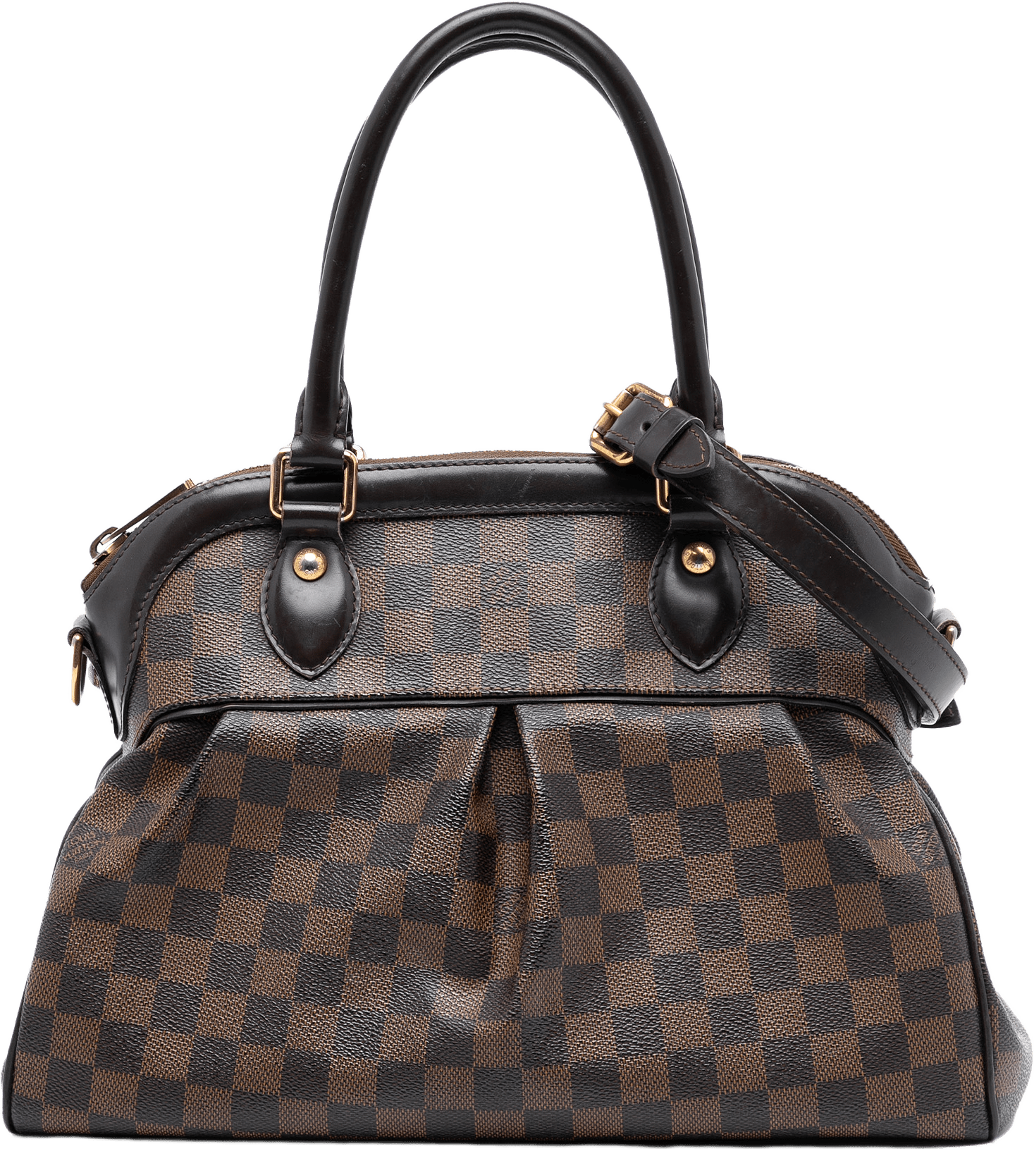 Louis Vuitton Damier Ebene Trevi Pm, från Luxclusif, i färgen brown.
