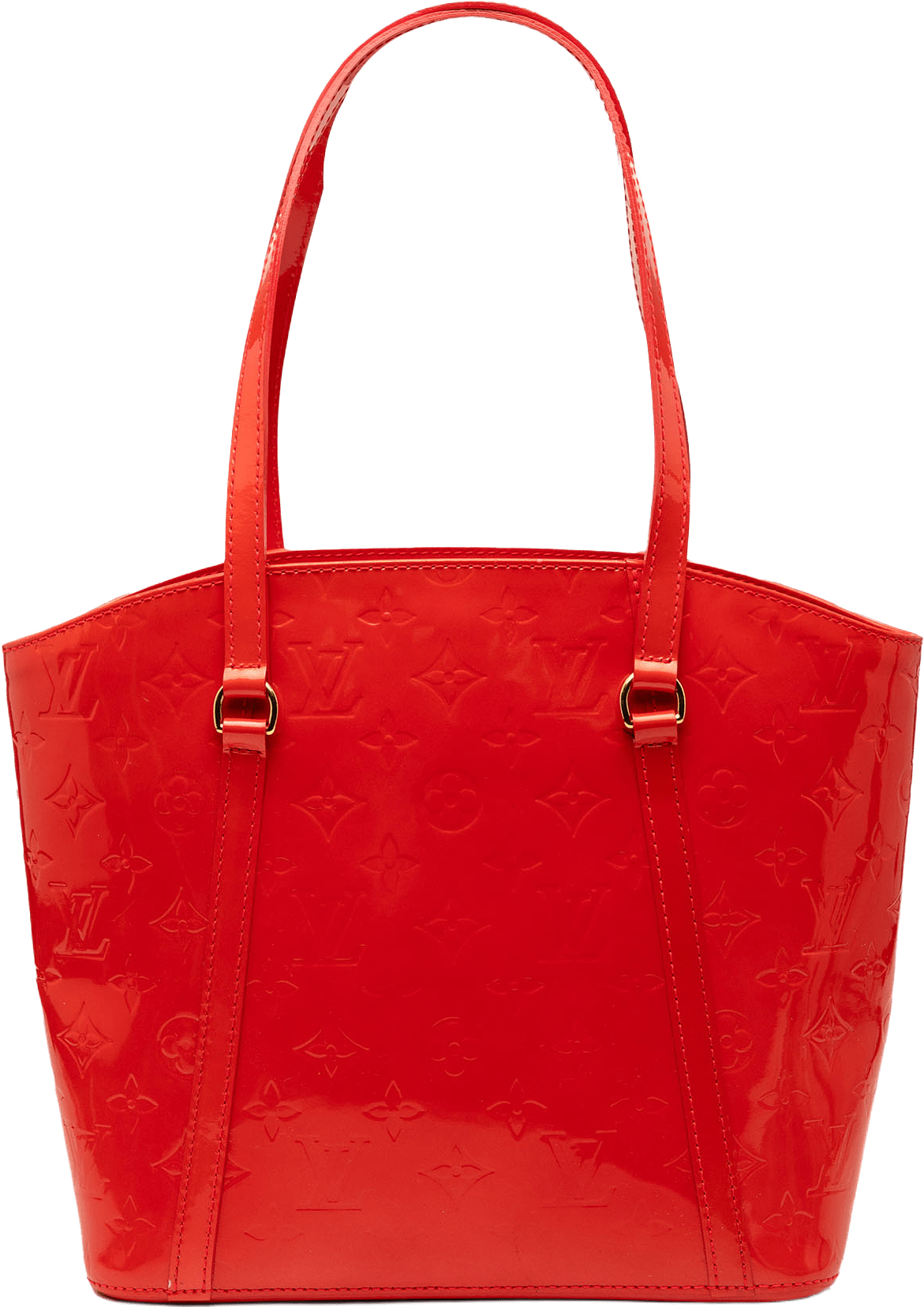 Louis Vuitton Monogram Vernis Avalon Mm, från Luxclusif, i färgen red.