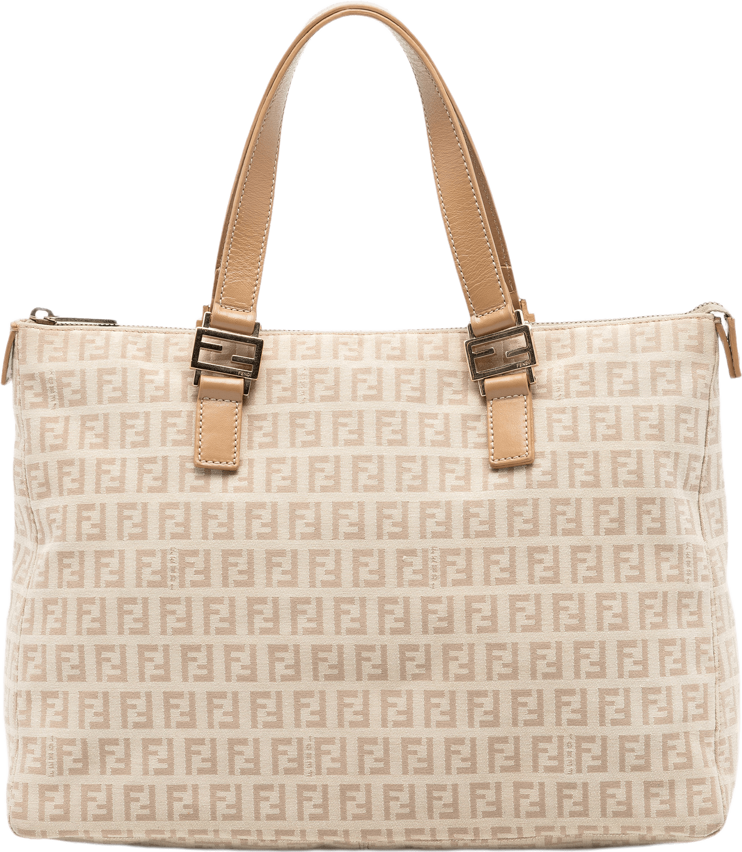 Fendi Zucchino Canvas Tote, från Luxclusif, i färgen beige.
