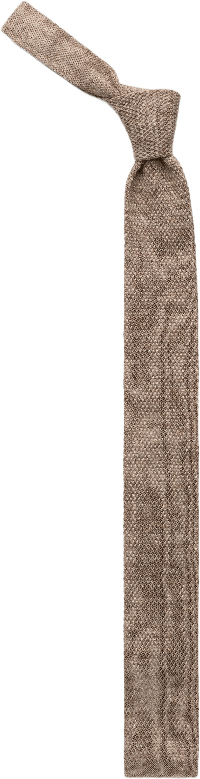 Linen Knitted Tie, från John Henric, i färgen mid brown.