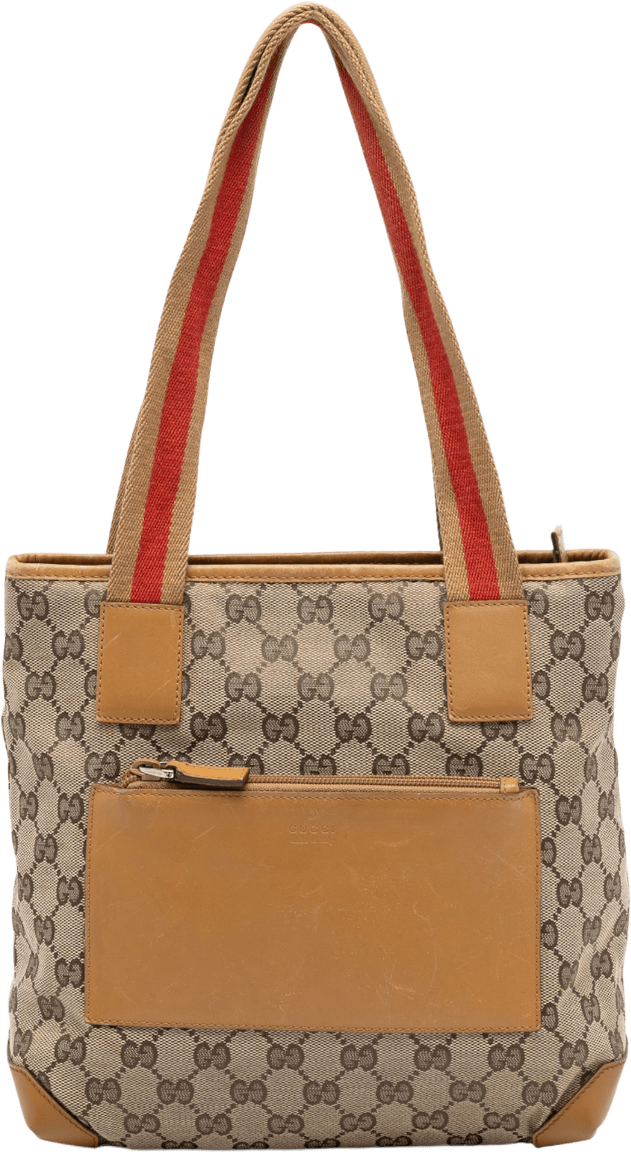 Gucci Gg Canvas Web Shoulder Bag, från Luxclusif, i färgen beige.