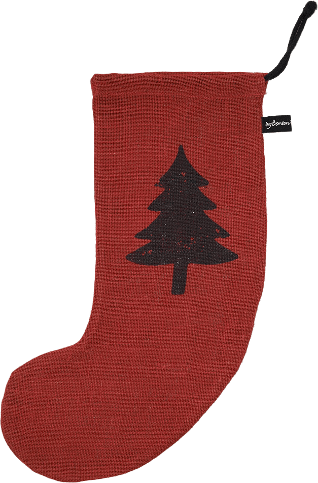 Julstrumpa, från by Benson, i färgen red.
