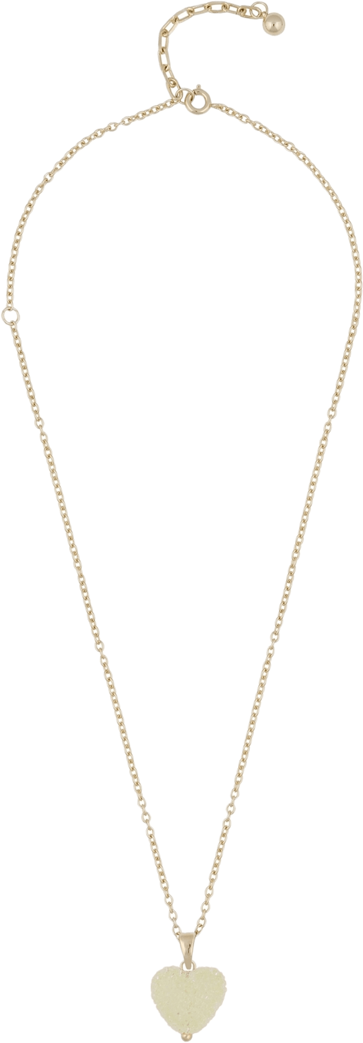 Sugar Hearts Pendant Neck 42, från SNÖ of Sweden, i färgen g/yellow.