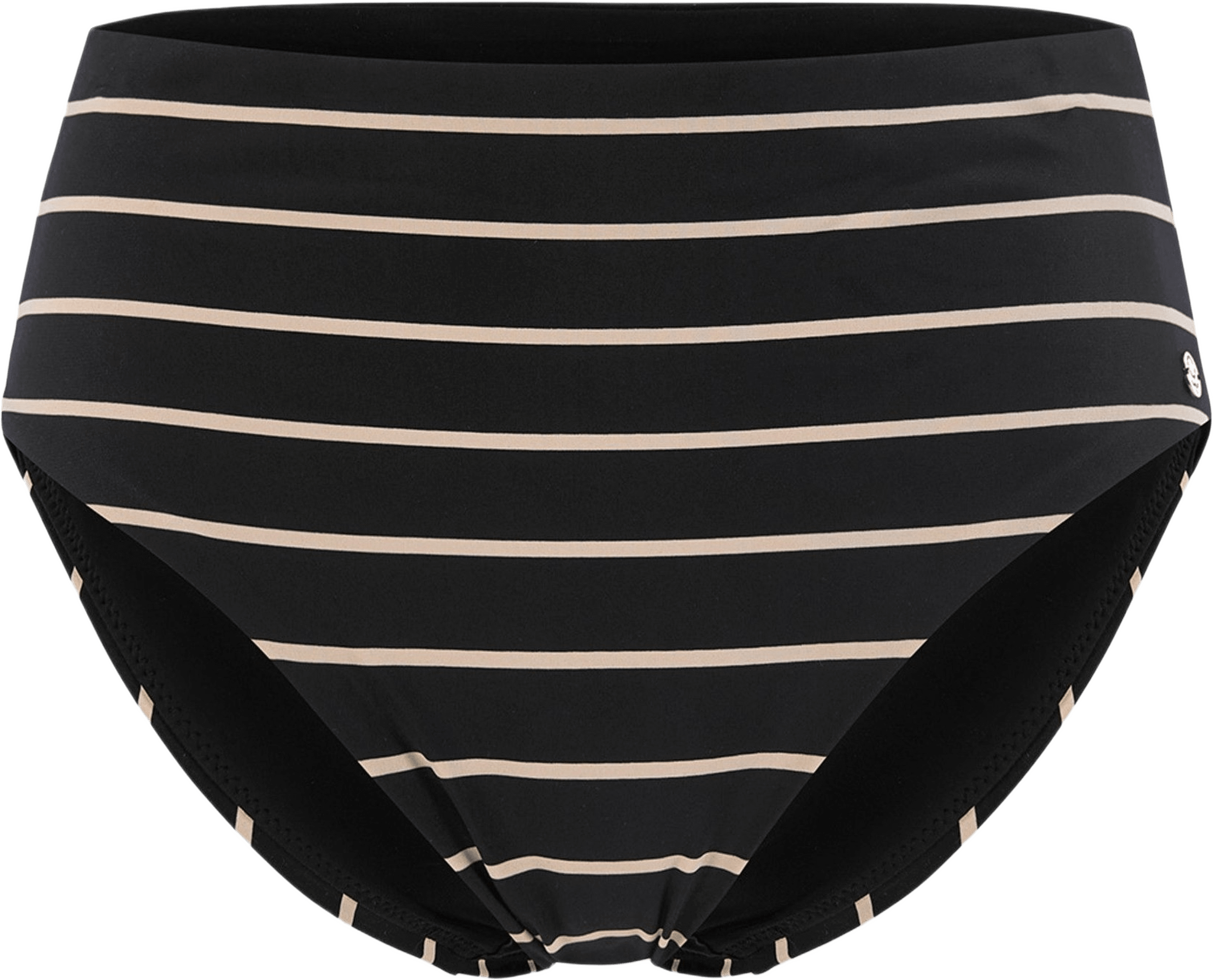 Cuba Maxi Bikinitrosa, från Swegmark, i färgen black/beige stripe.