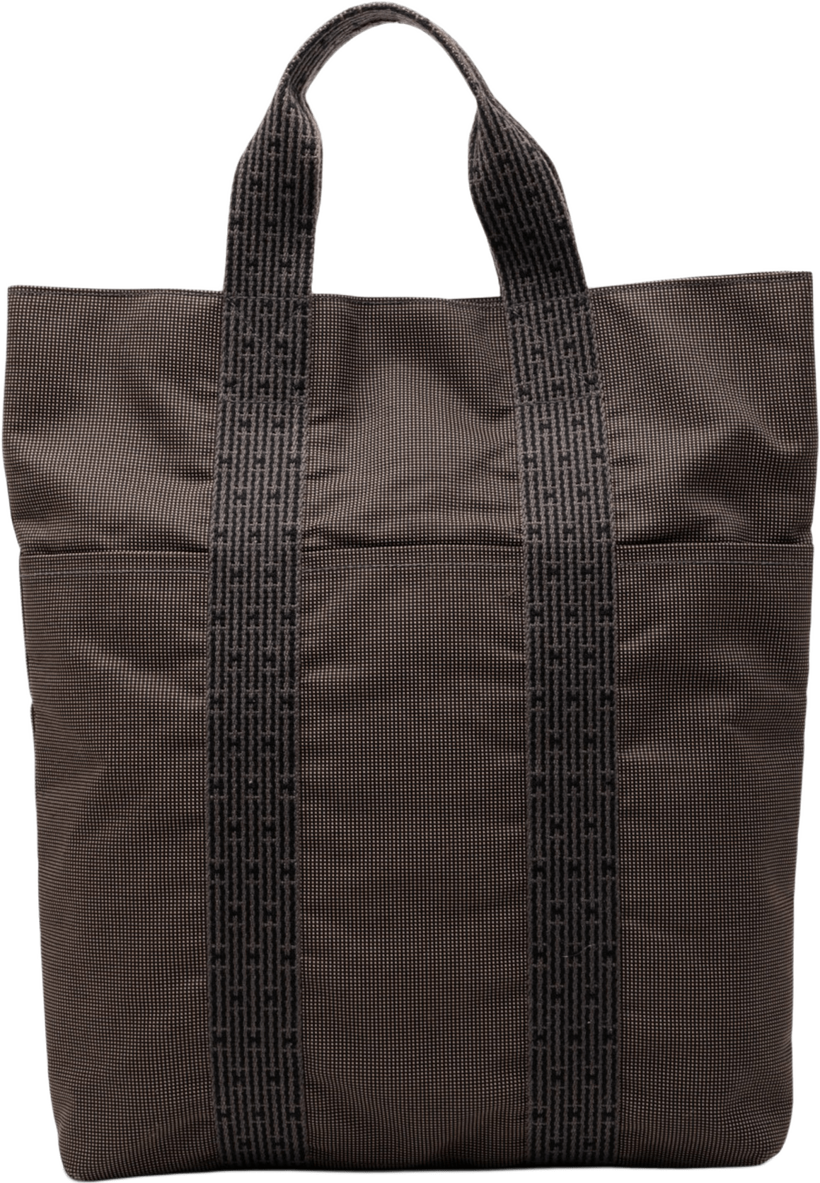 Hermès Canvas Herline Cabas, från Luxclusif, i färgen dark brown.