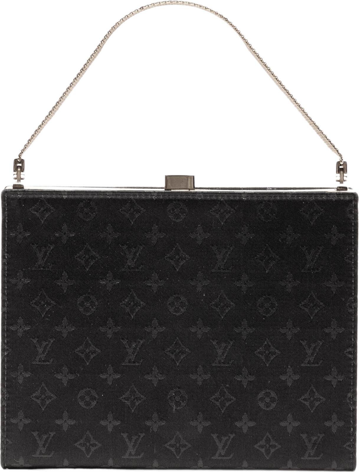 Louis Vuitton Monogram Satin Ange Pm, från Luxclusif, i färgen black.