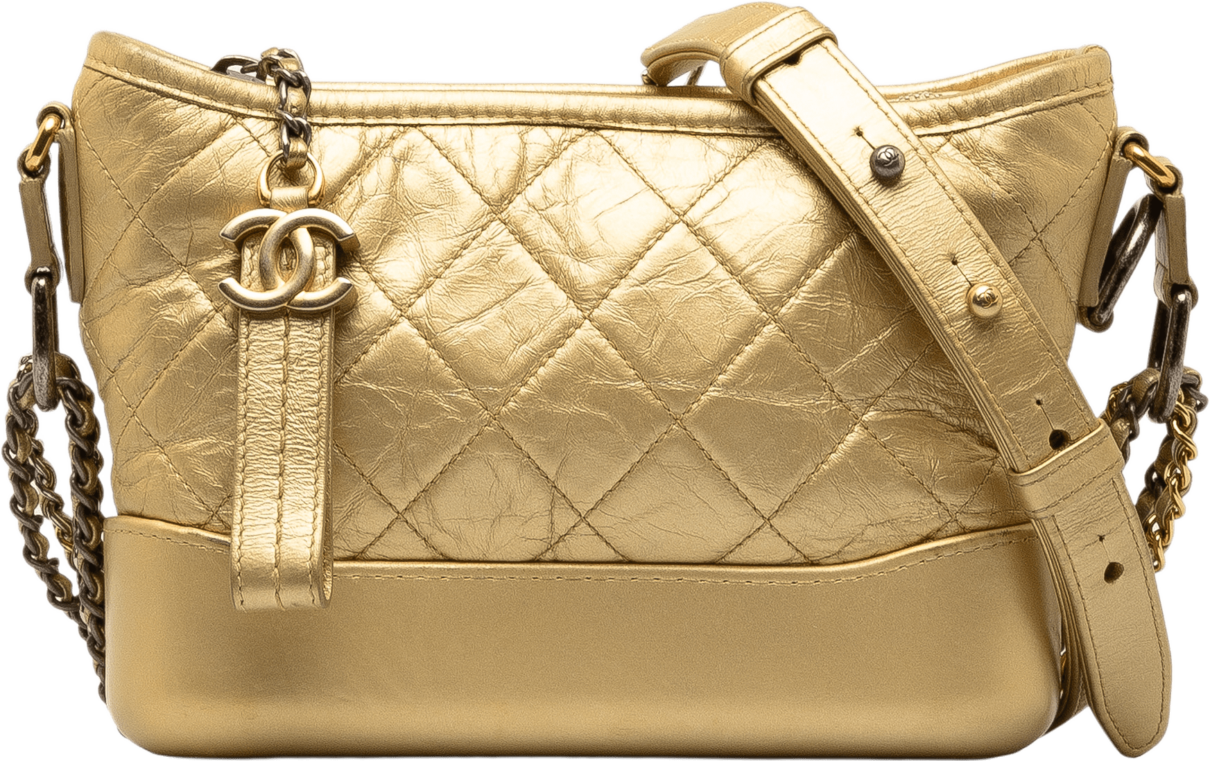 Chanel Small Metallic Lambskin Gabrielle Crossbody