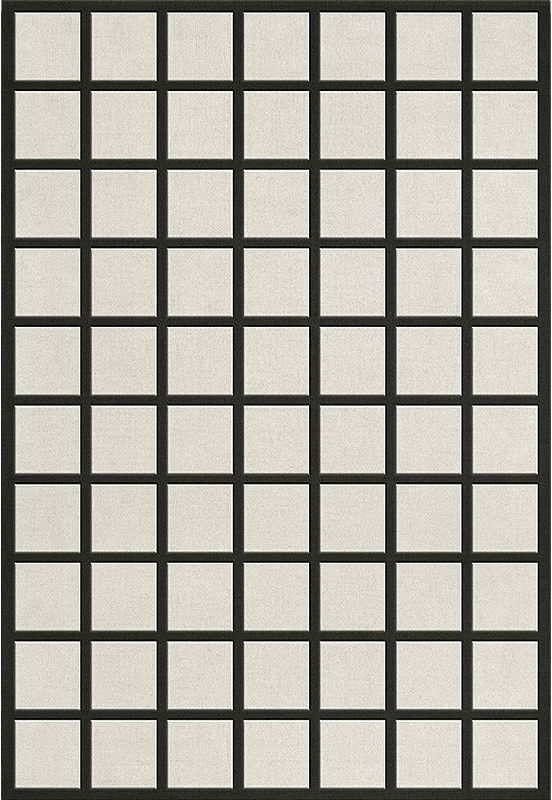 Avenue Checked Ullmatta 200x300 cm, från Layered, i färgen vit.