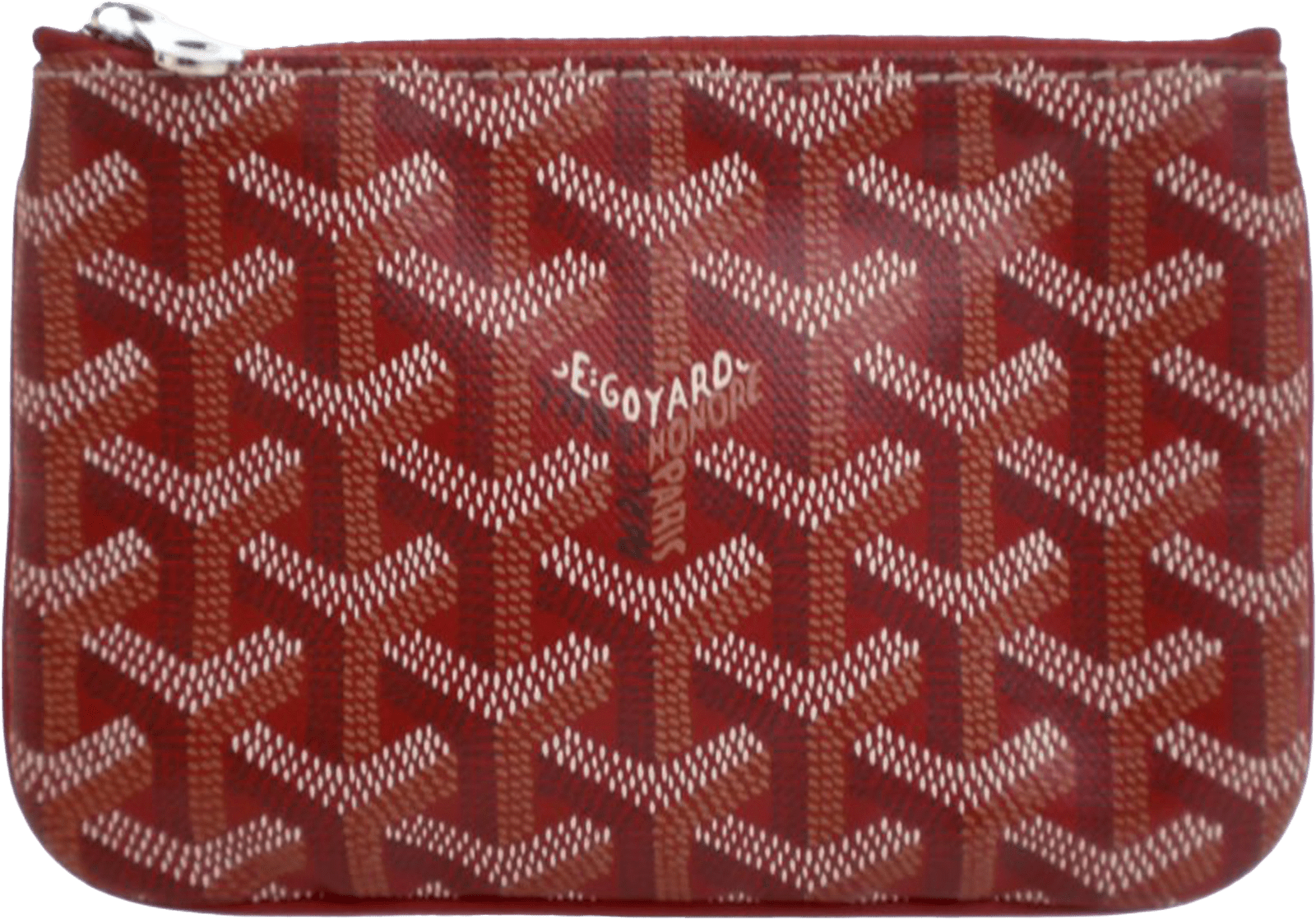 Goyard Mini Goyardine Senat Pochette, från Luxclusif, i färgen red.
