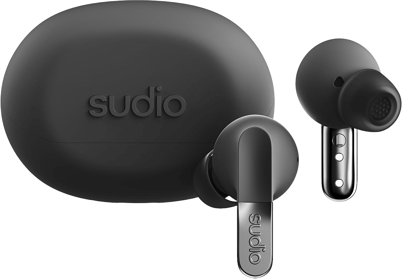 Sudio N3 Pro, från Sudio, i färgen titanium black.