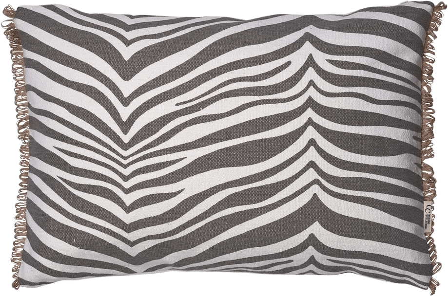 Kudde Zebra 40x60cm, från Classic Collection, i färgen titanium.