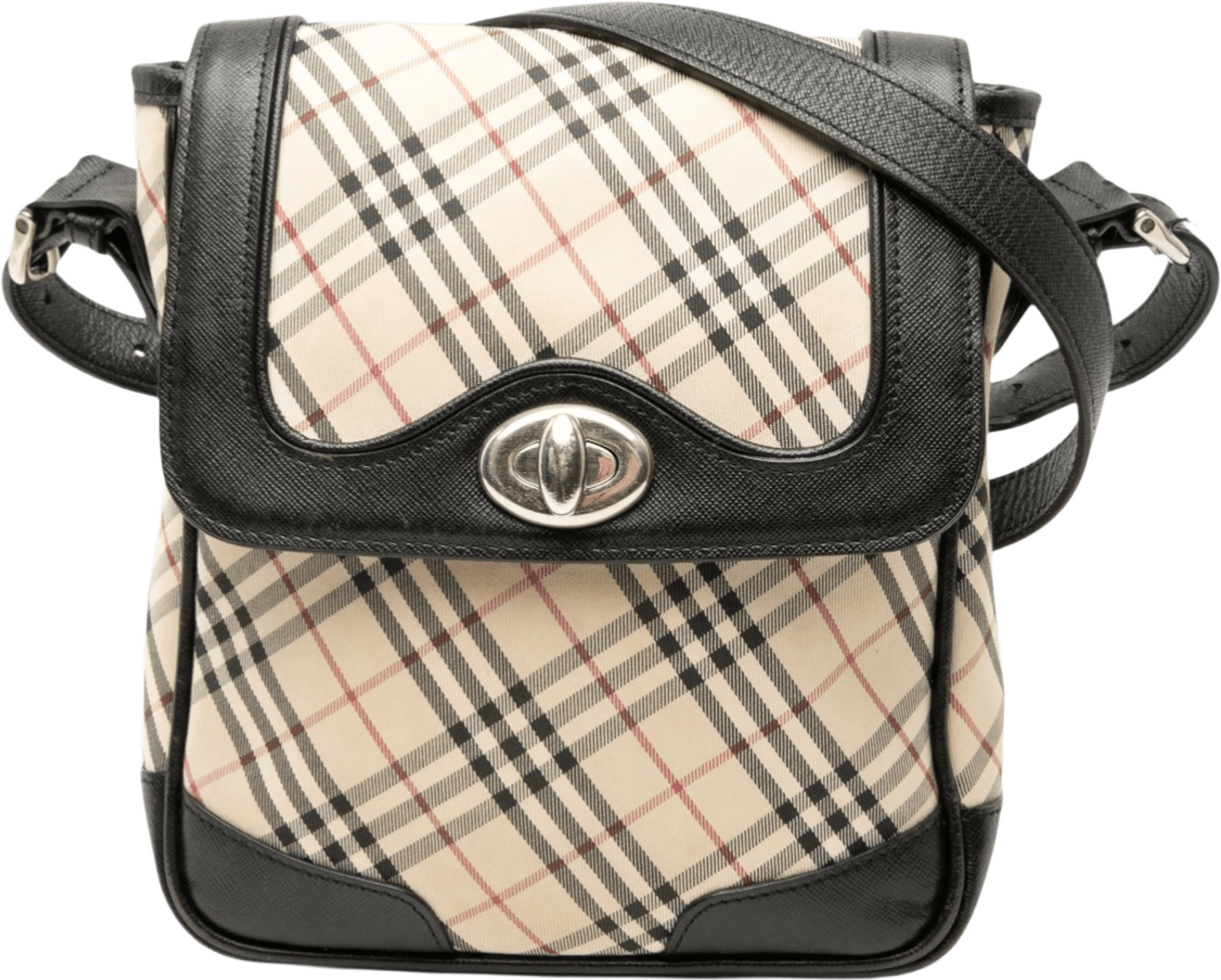 Burberry Nova Check Canvas Crossbody, från Luxclusif, i färgen beige.