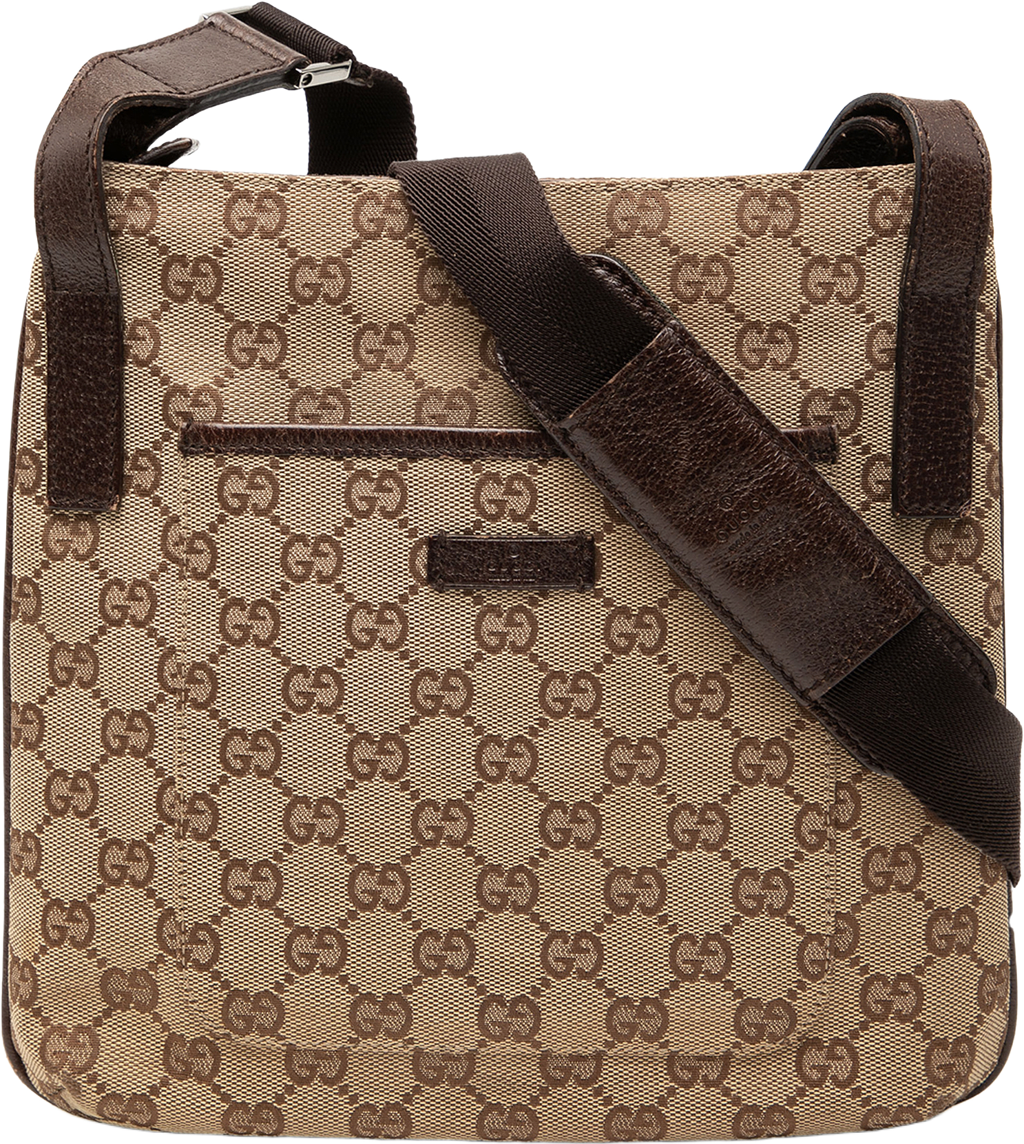 Gucci Gg Canvas Crossbody, från Luxclusif, i färgen beige.
