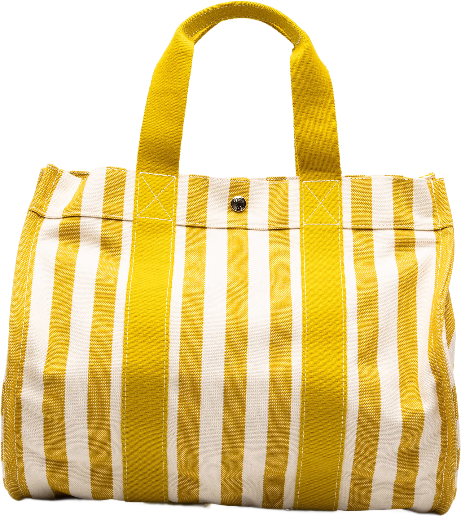 Hermès Toile Cannes Mm, från Luxclusif, i färgen gul.