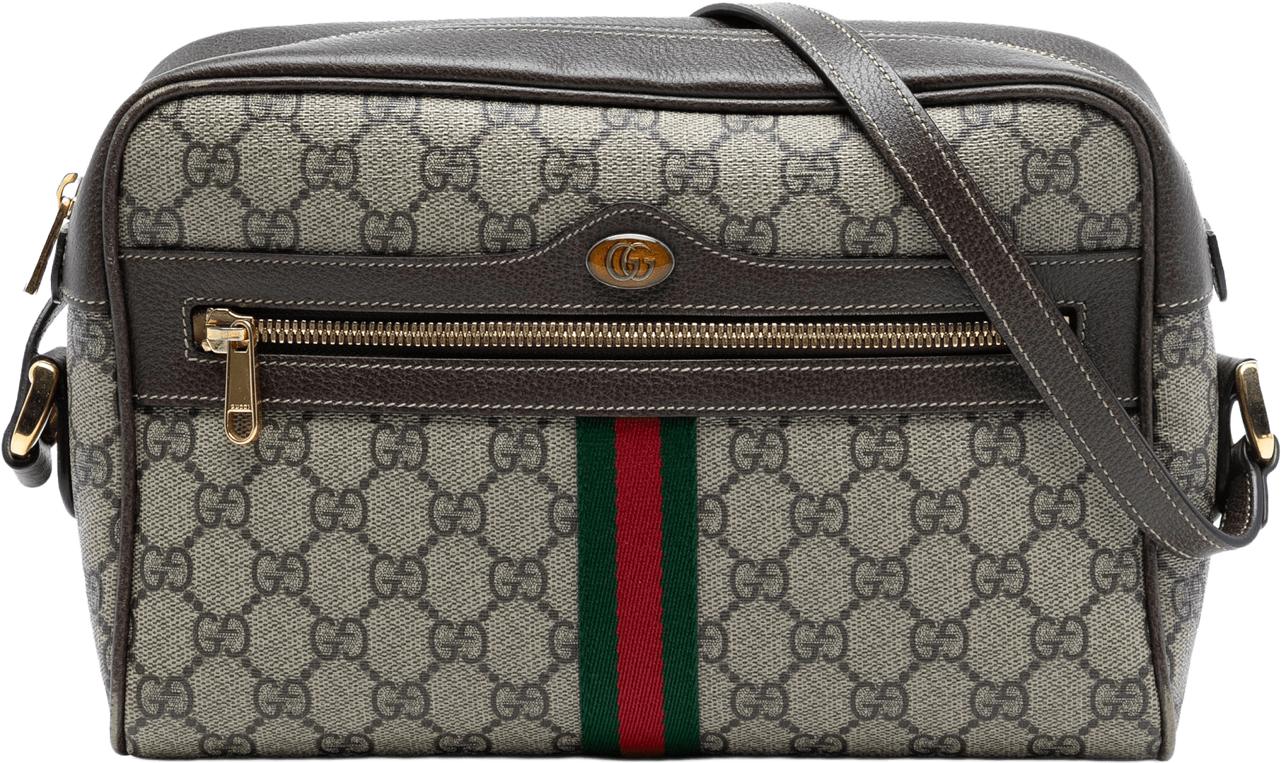 Gucci Gg Supreme Ophidia Crossbody, från Luxclusif, i färgen beige.
