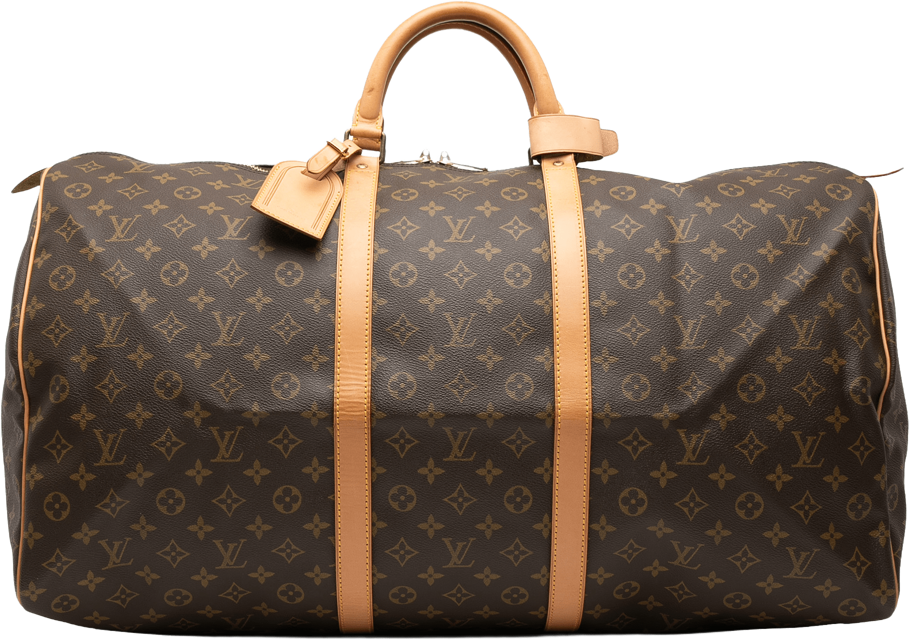 Louis Vuitton Monogram Keepall 60, från Luxclusif, i färgen brown.