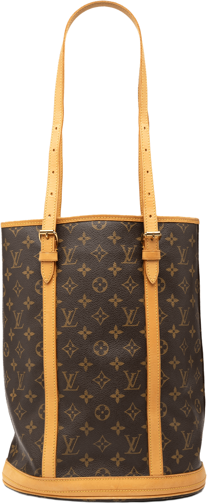 Louis Vuitton Monogram Bucket Gm, från Luxclusif, i färgen brown.