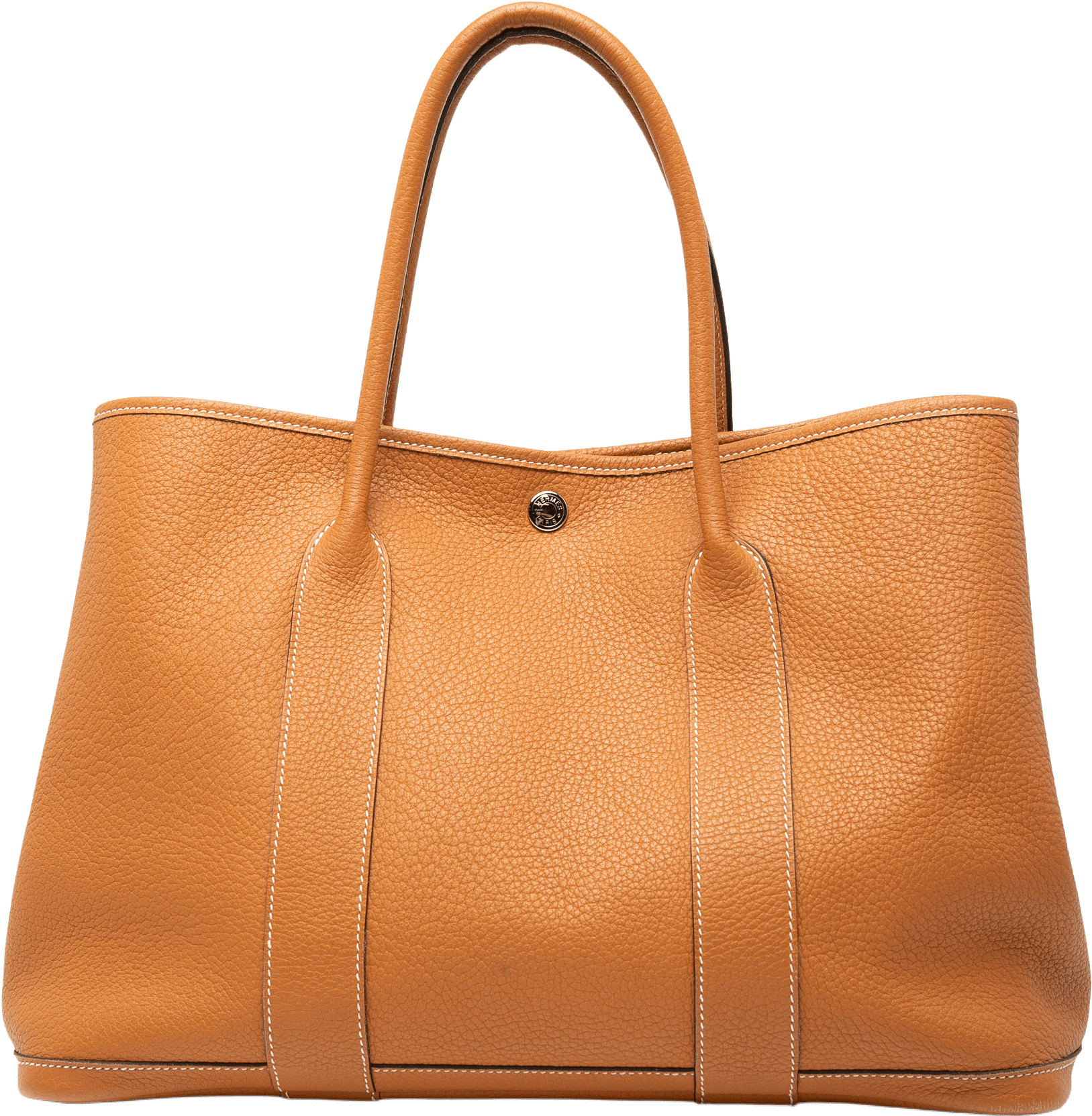 Hermès Negonda Garden Party 36, från Luxclusif, i färgen caramel.