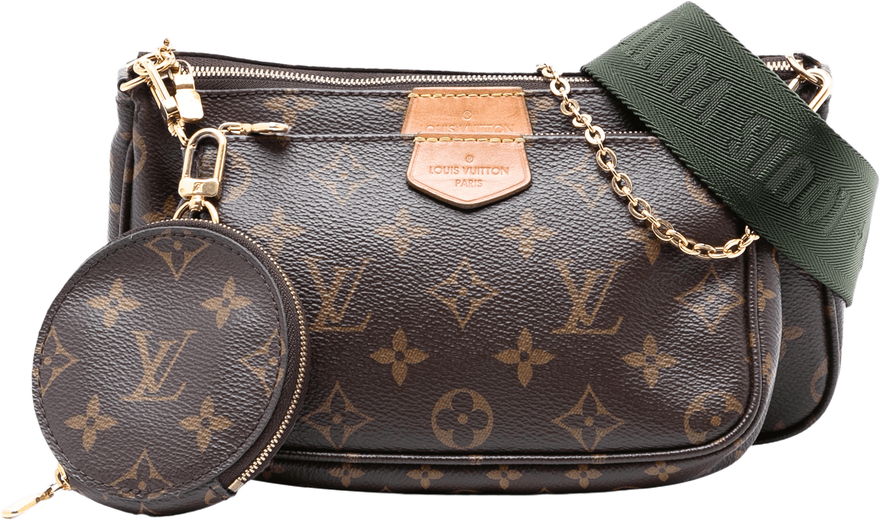 Louis Vuitton Monogram Multi Pochette Accessoires, från Luxclusif, i färgen brown.