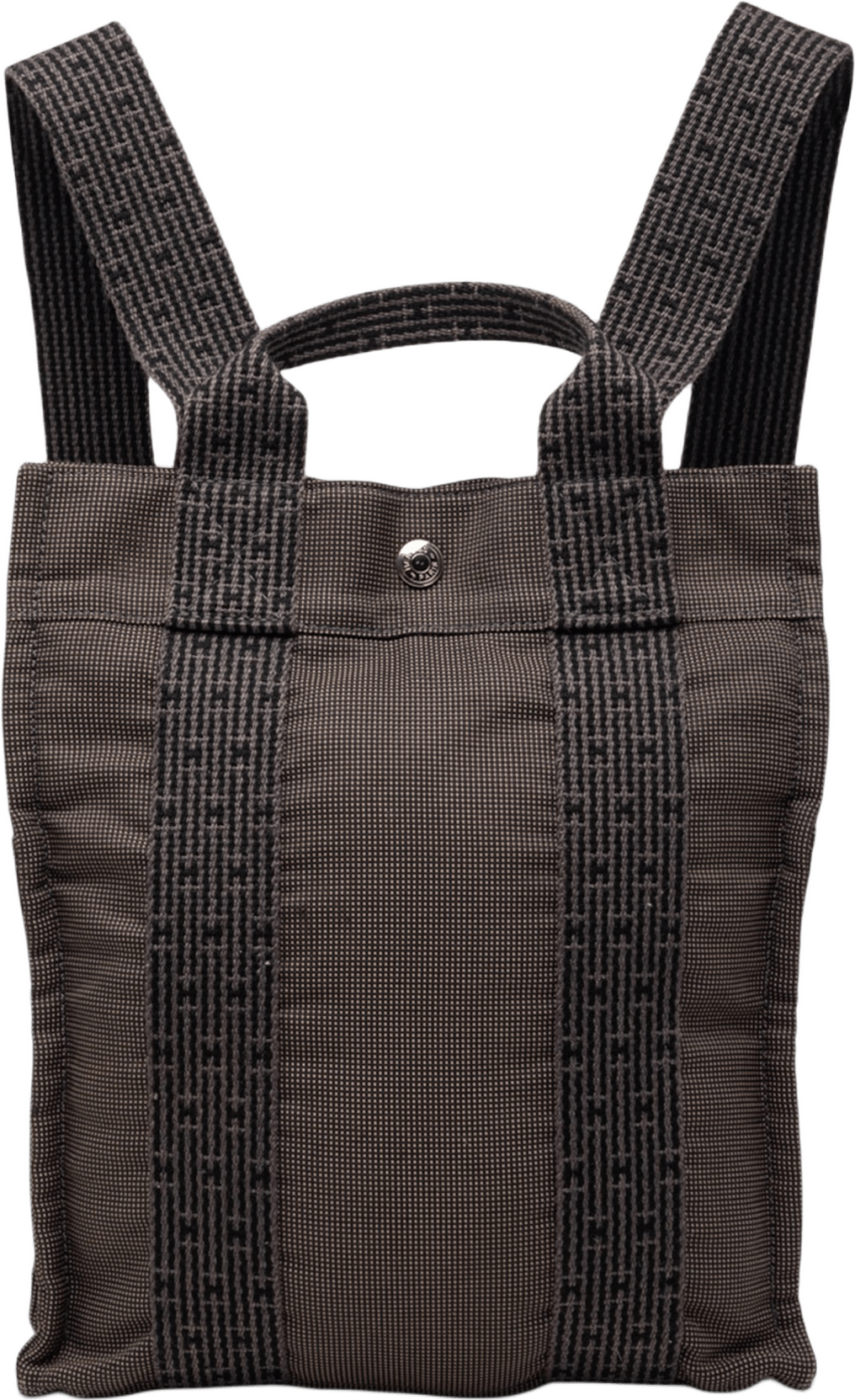 Hermès Canvas Herline Backpack Pm, från Luxclusif, i färgen gray.