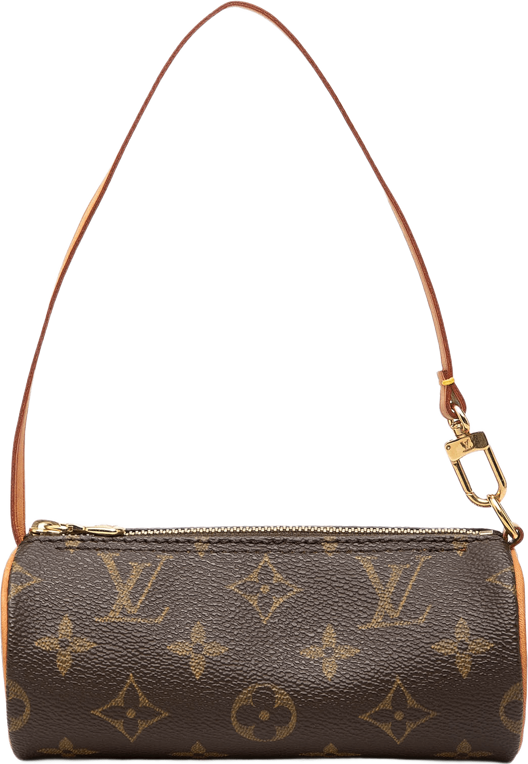 Louis Vuitton Monogram Papillon Pochette, från Luxclusif, i färgen brun.
