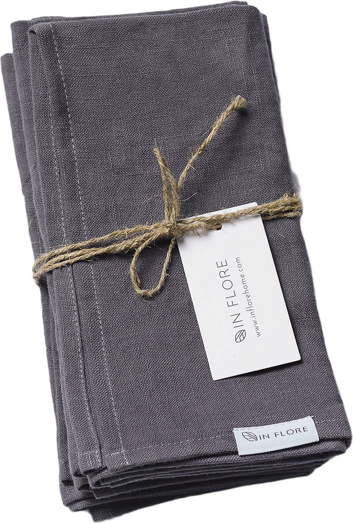 Stella Linneservett, från In Flore, i färgen mörkgrå.