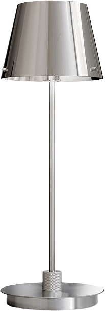 Bordslampa Gil Il Grande, från Herstal, i färgen krom/krom.