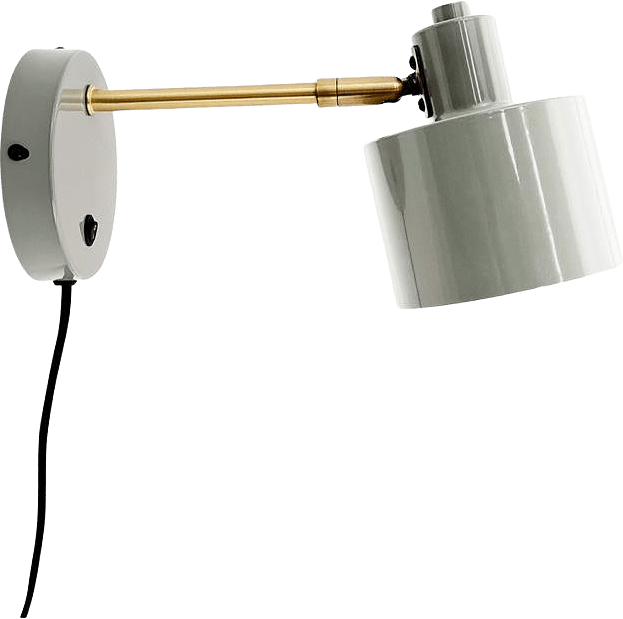 Ocean Wall Lamp, från Dyberg Larsen, i färgen olive/ brass.