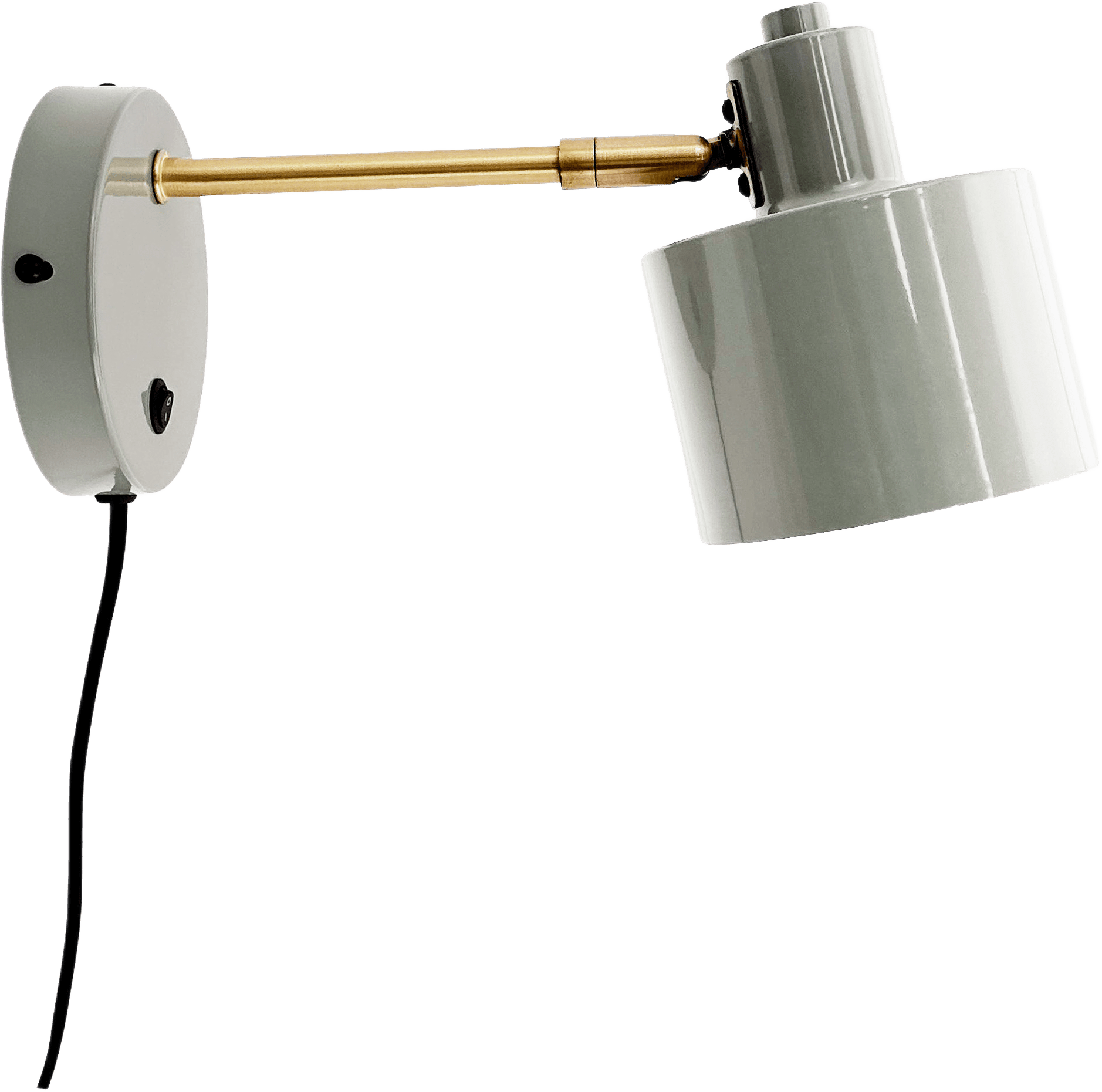 Ocean Wall Lamp, från Dyberg Larsen, i färgen olive/ brass.