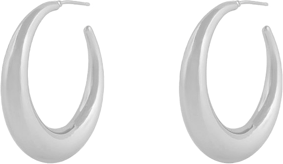 Bella Small Ring Earring, från SNÖ of Sweden, i färgen plain s.