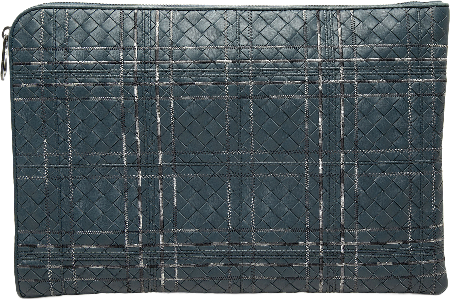 Bottega Veneta Nappa Intrecciato Metropolis Document Case, från Luxclusif, i färgen blå.