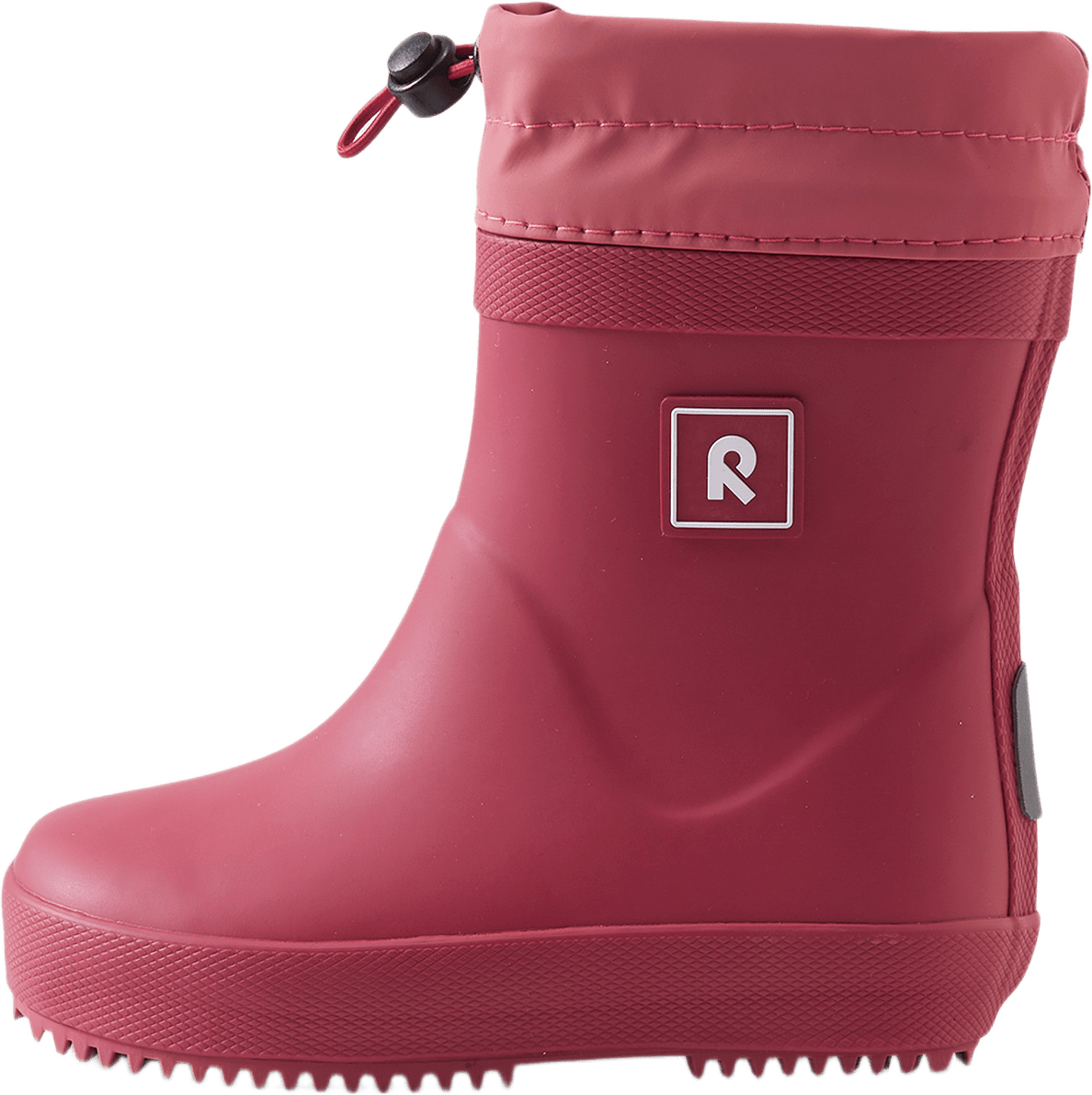 Barfotagummistövlar Thermo-ankka, från Reima, i färgen cranberry.