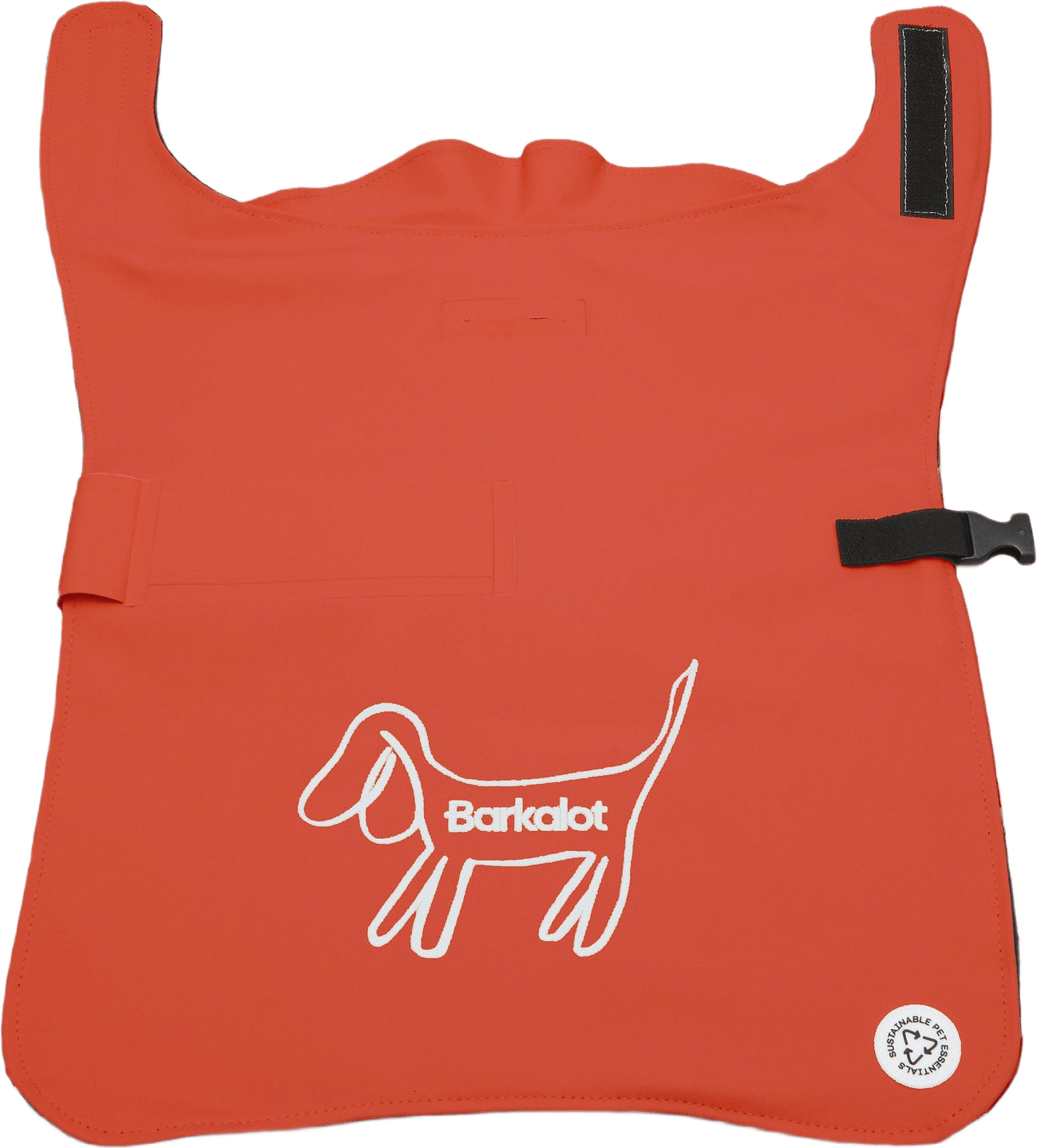 Red Upcycled Dog Raincoat - M