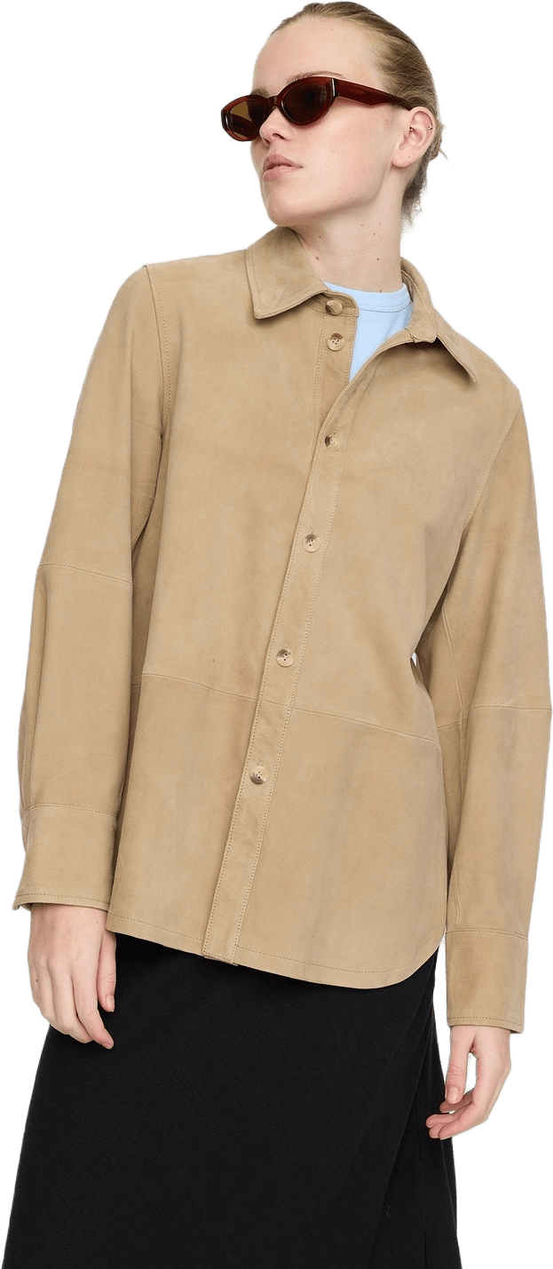 Srpixie Suede Jacket - Crockery