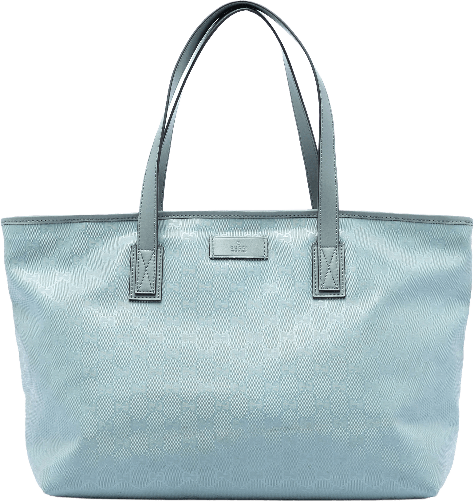 Gucci Medium Gg Imprime Tote, från Luxclusif, i färgen light blue.