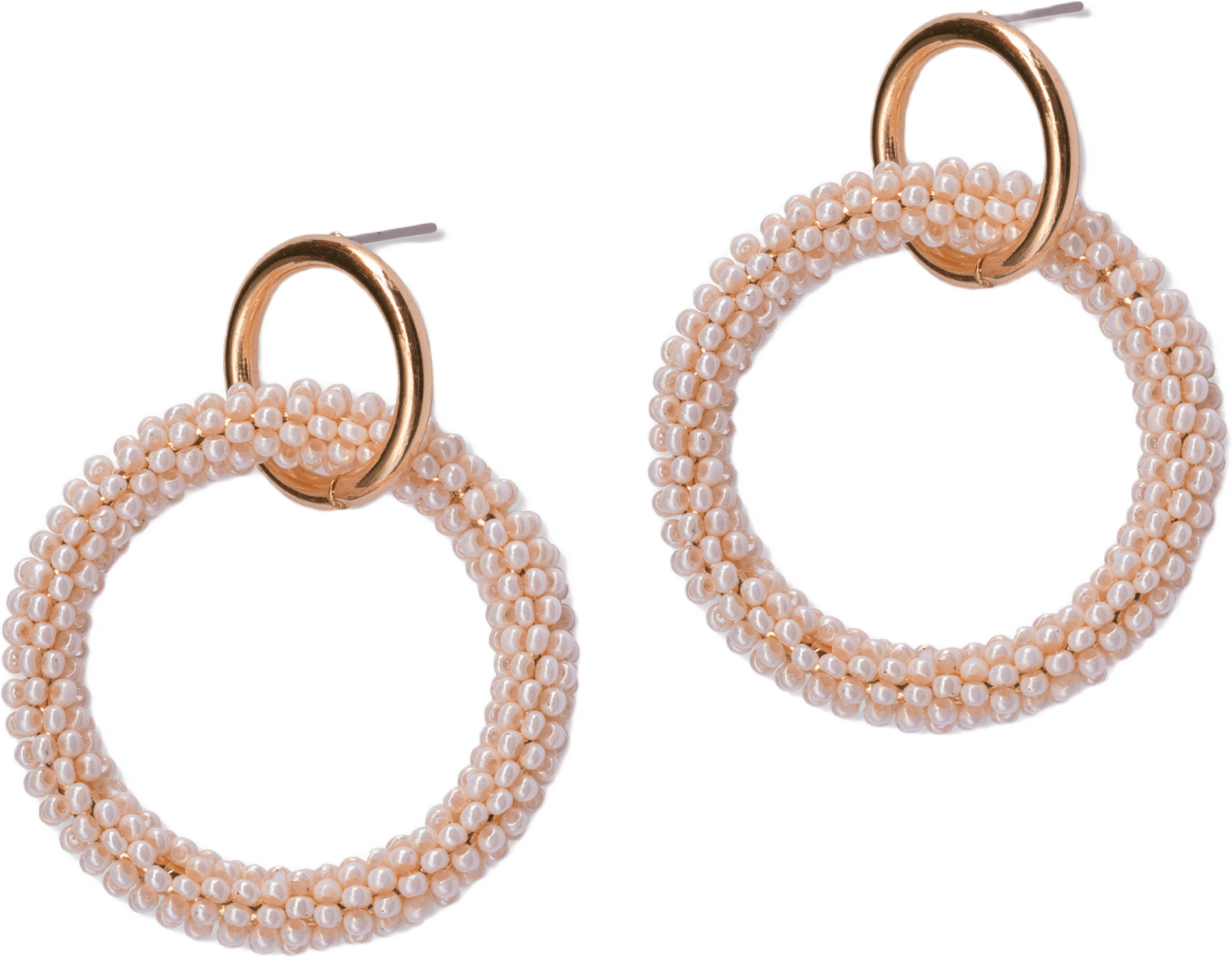 Madison Örhänge, från pfgSTOCKHOLM, i färgen gold/lt pink.