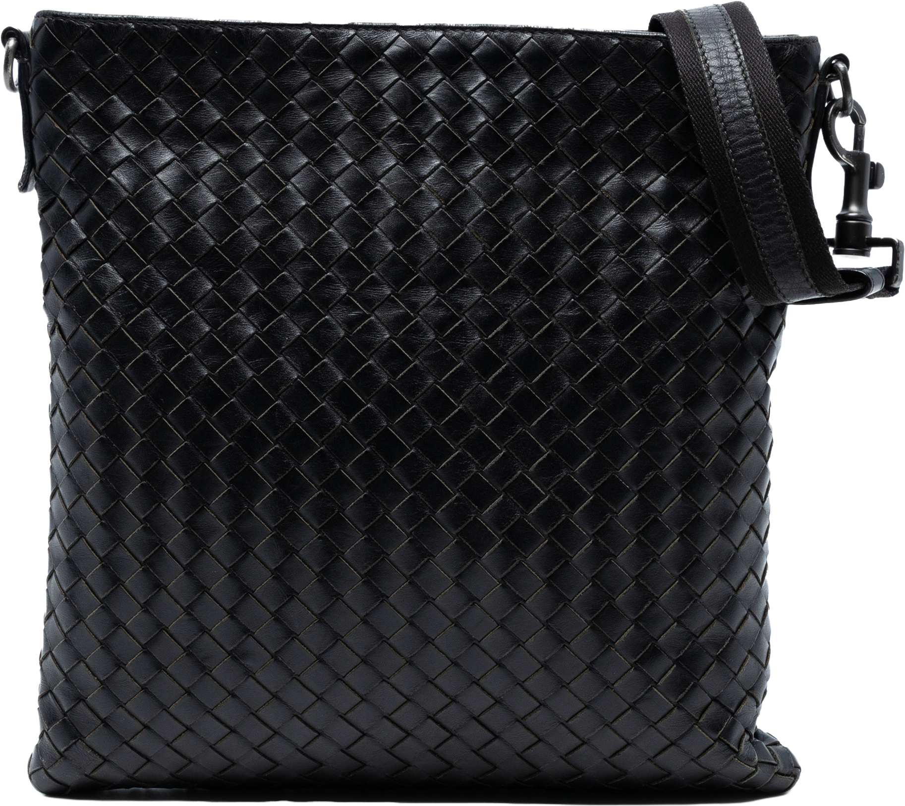 Bottega Veneta Nappa Intrecciato Vn Crossbody, från Luxclusif, i färgen black.