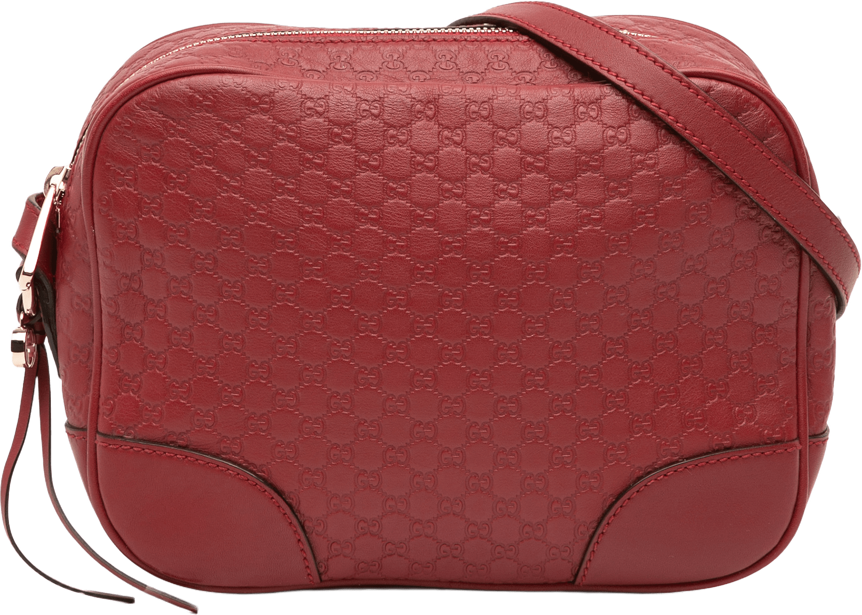 Gucci Microguccissima Bree Crossbody, från Luxclusif, i färgen red.