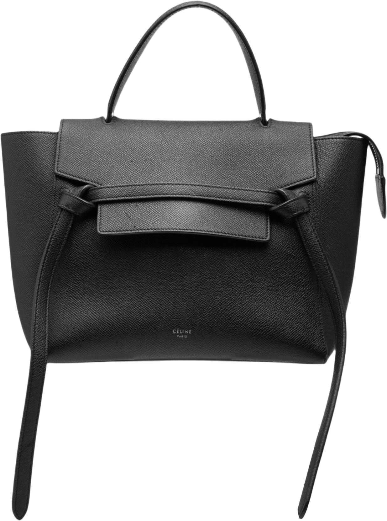 Celine Micro Grained Calfskin Belt Bag, från Luxclusif, i färgen black.