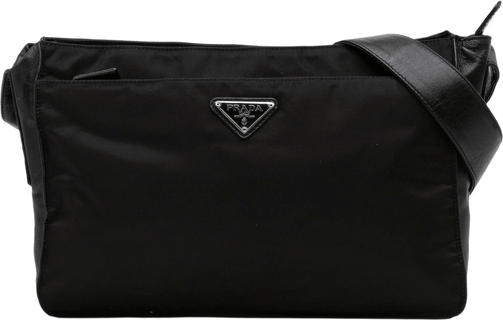 Prada Tessuto Zip Top Shoulder Bag