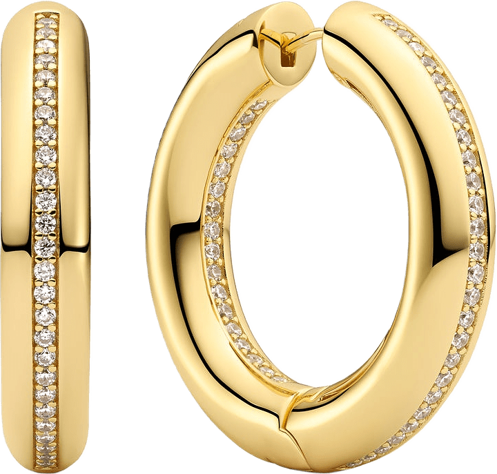 Örhängen Palermo Medio, från Sif Jakobs Jewellery, i färgen gold.