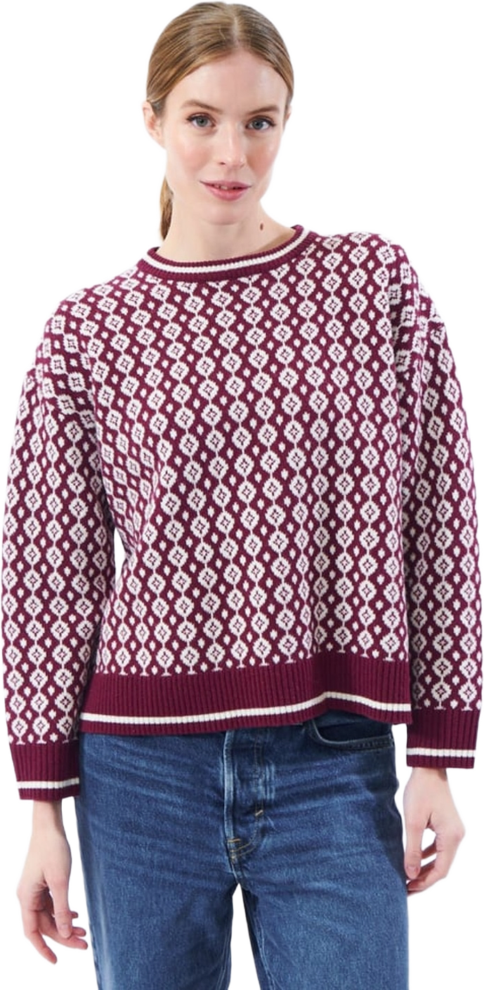 Clothilde Jumper, från Jumperfabriken, i färgen burgundy.