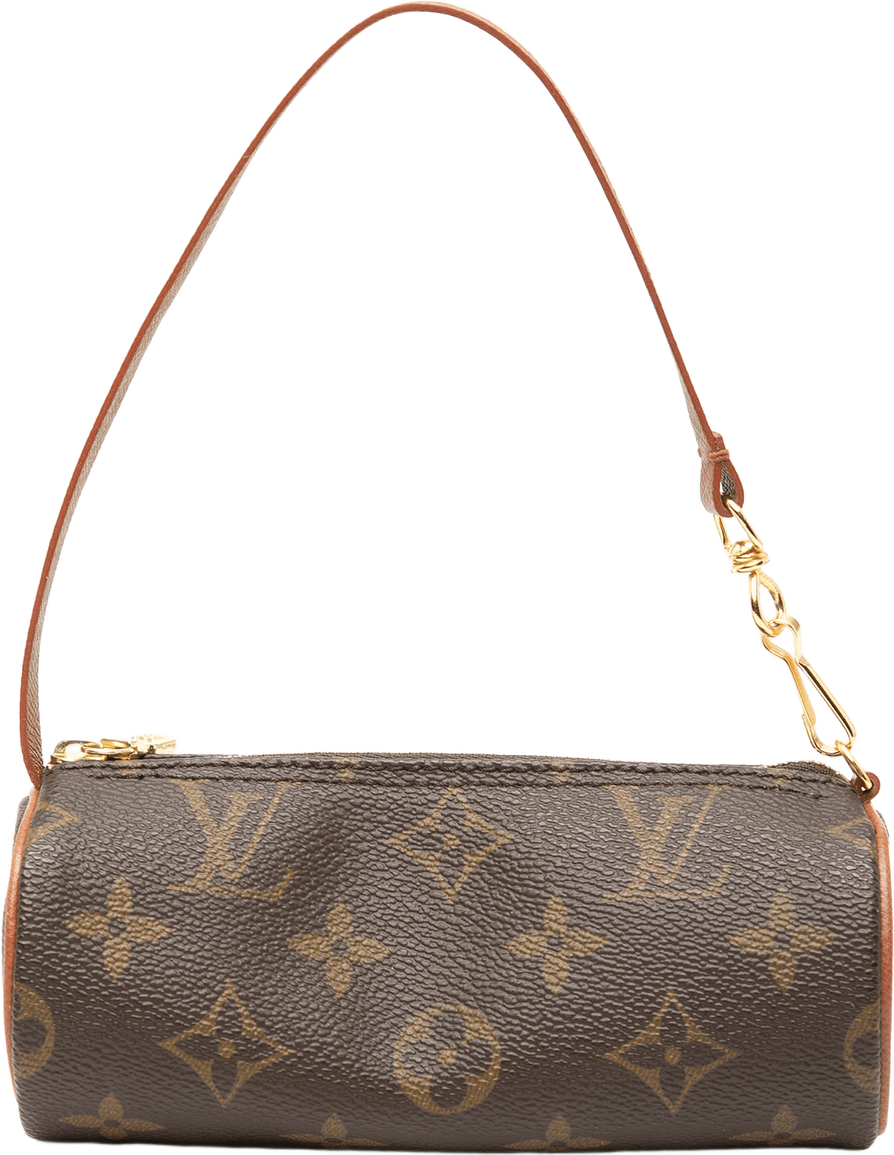 Louis Vuitton Monogram Papillon Pochette, från Luxclusif, i färgen brown.