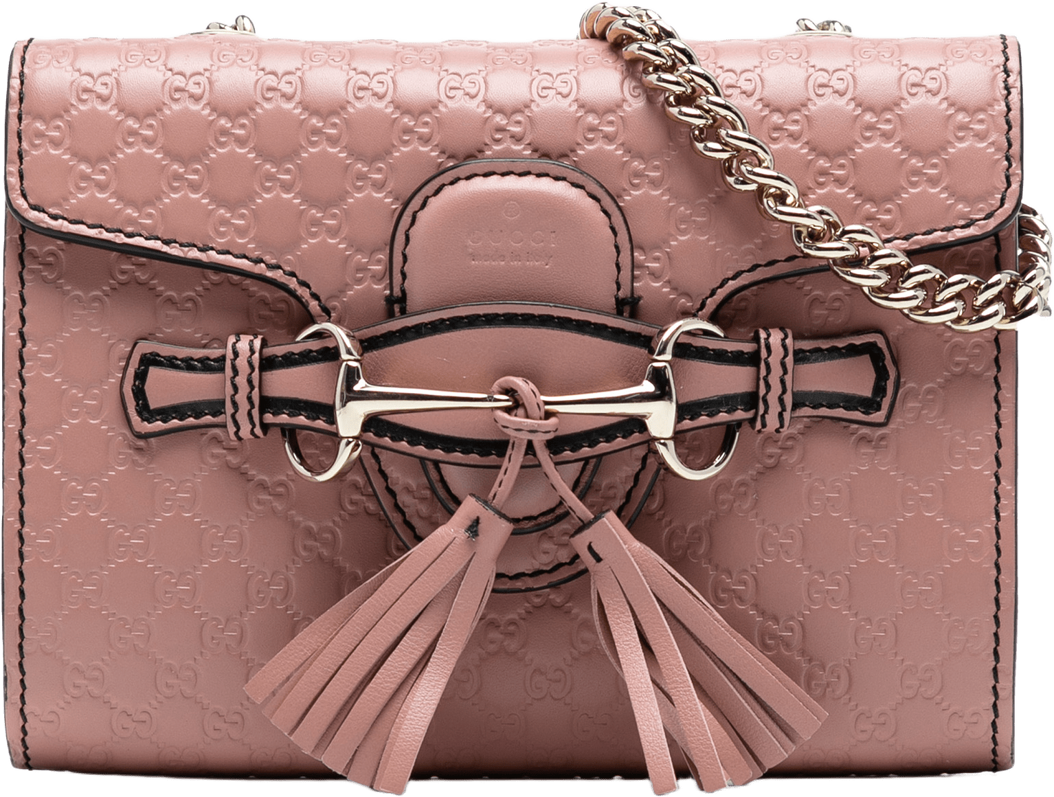 Gucci Mini Microguccissima Emily Crossbody, från Luxclusif, i färgen pink.