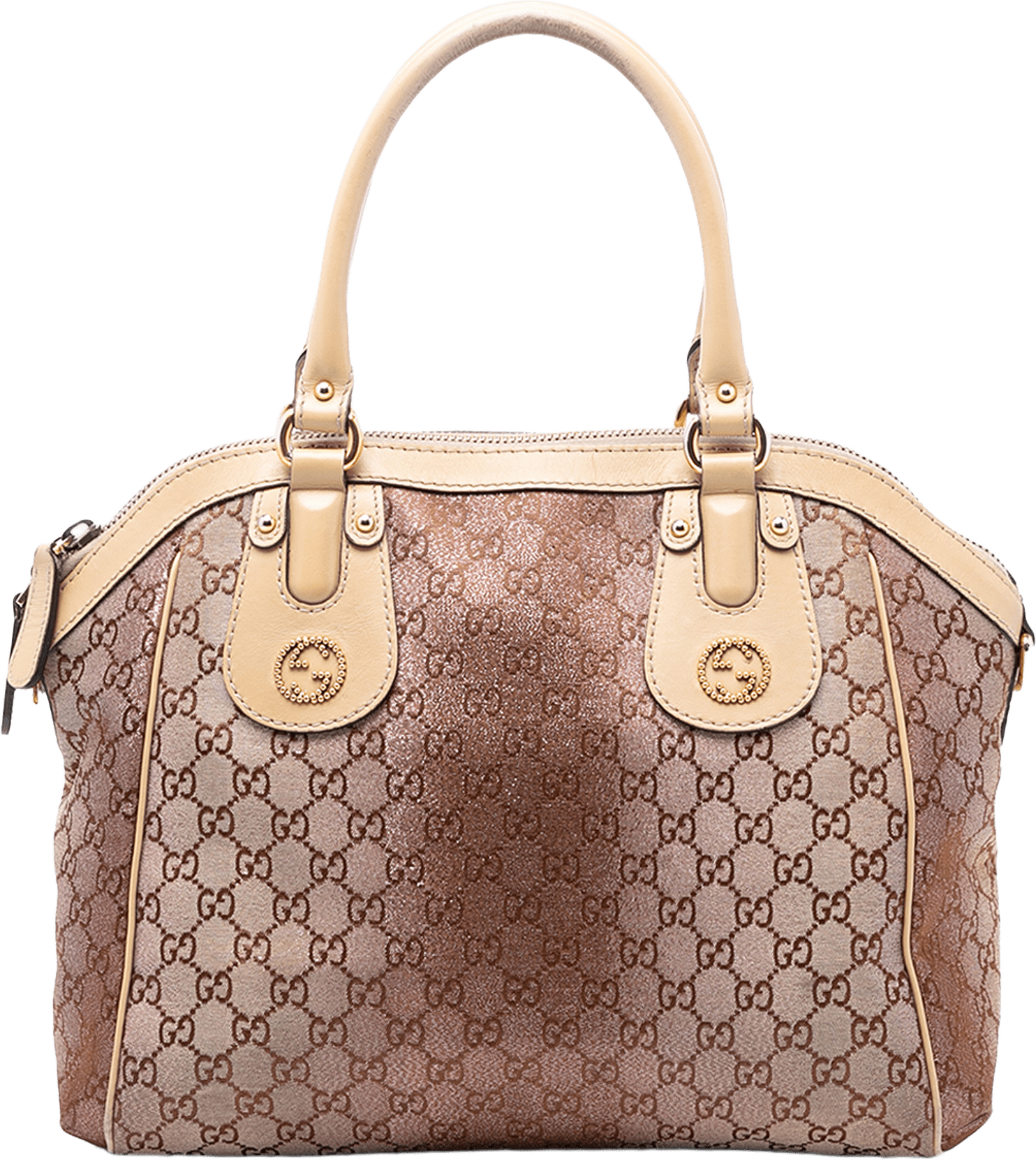 Gucci Medium Gg Lurex Scarlett Satchel, från Luxclusif, i färgen brown.