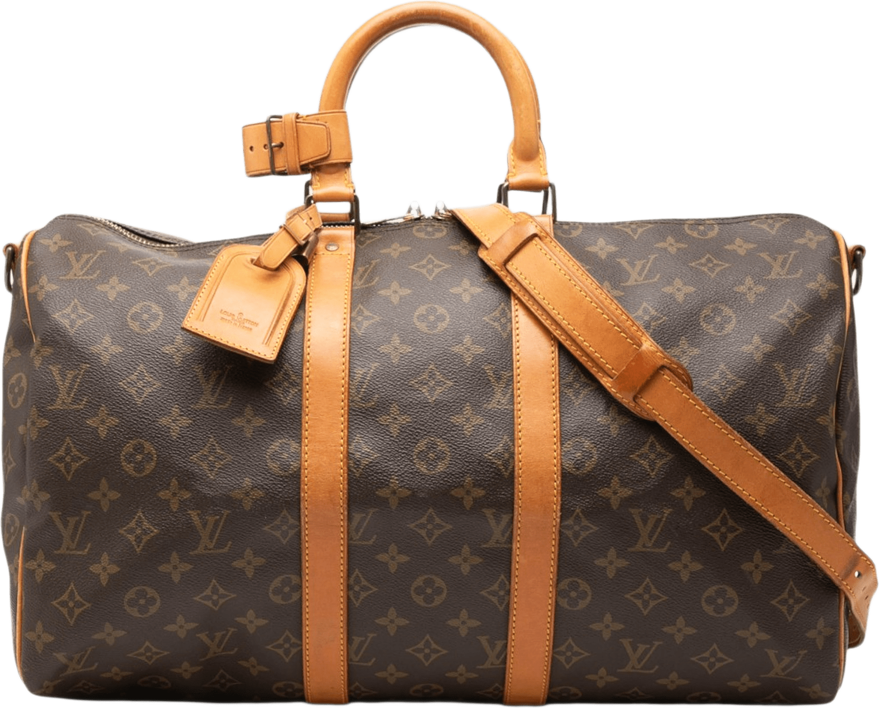 Louis Vuitton Monogram Keepall Bandouliere 45, från Luxclusif, i färgen brown.