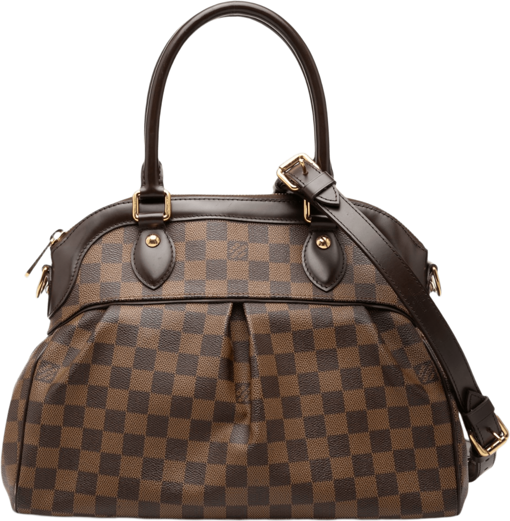 Louis Vuitton Damier Ebene Trevi Pm, från Luxclusif, i färgen brun.