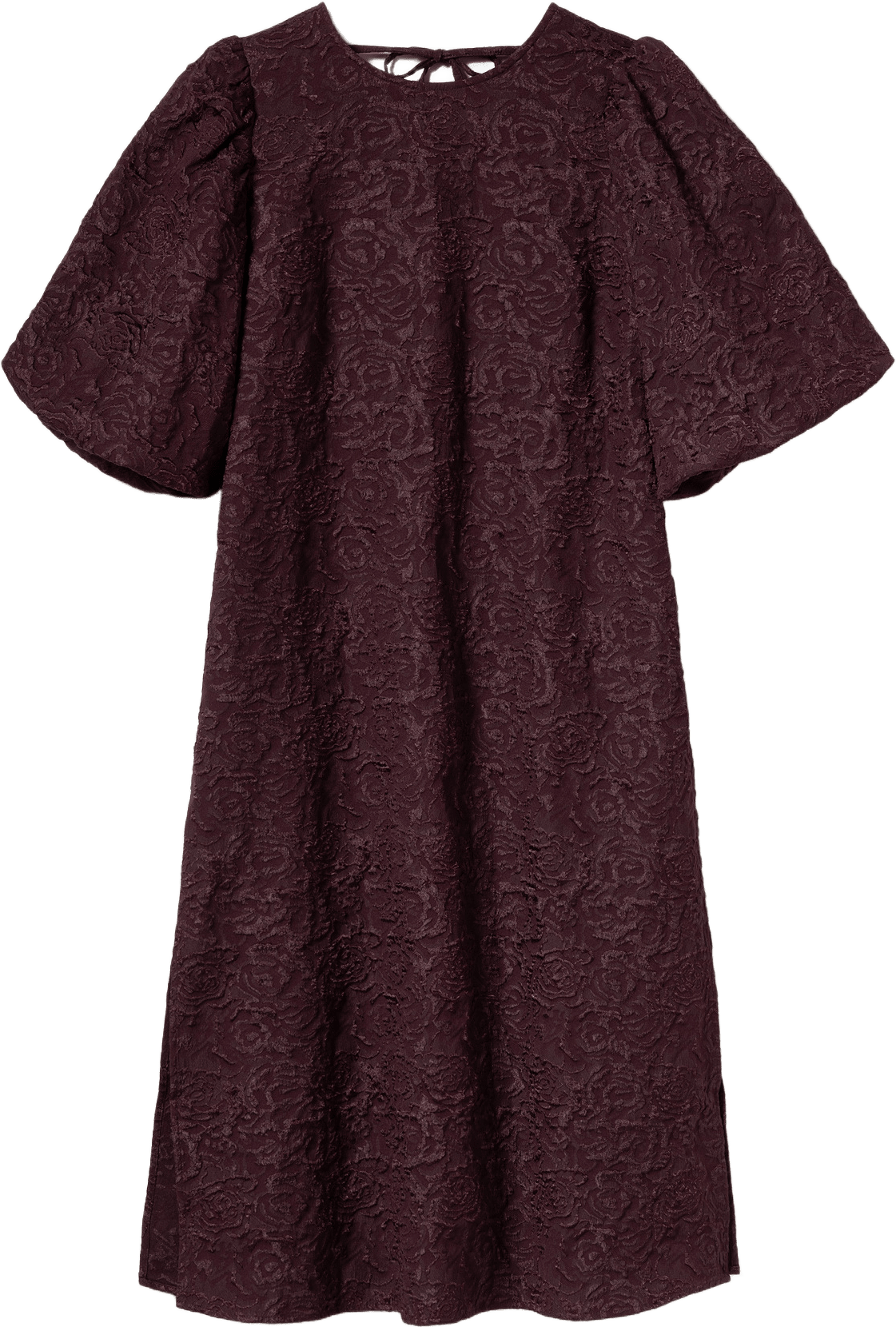 N-pastis Long Dress - Winetasting, från Noella, i färgen winetasting.