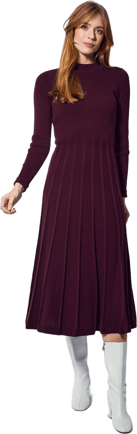 - Joanne Dress Burgundy